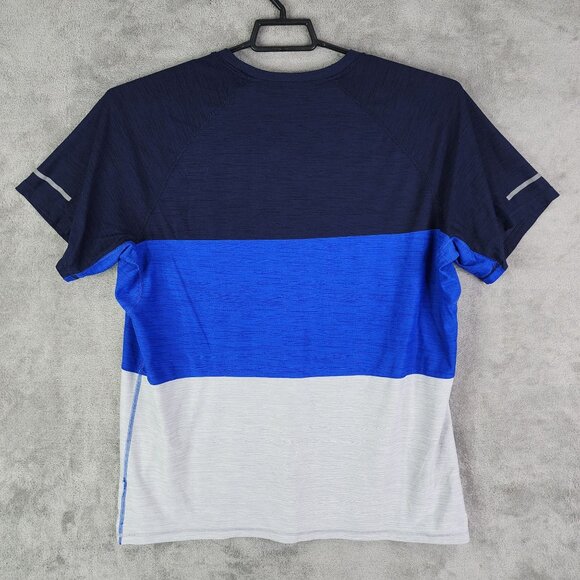 Men's Blue Gray Colorblock Old Navy Active Athletic Shirt Breathe On Size XL - Picture 6 of 9